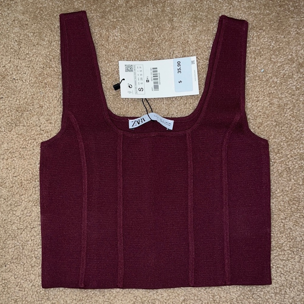Zara Cropped Corset Top